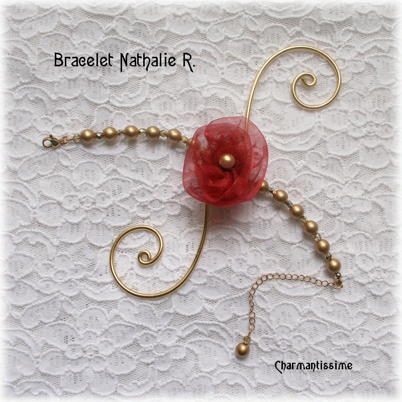 Parure de mariage personnalisée Nathalie R.