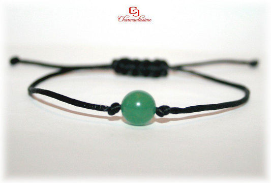 Bracelet pas cher perle aventurine verte Equilibre Renouveau