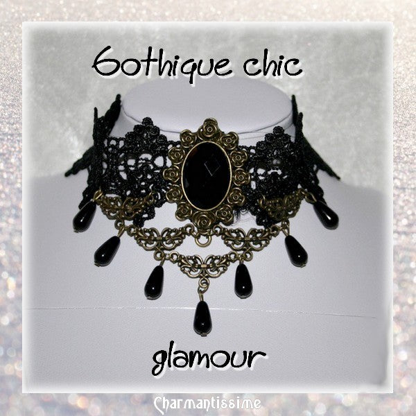 Bijoux gothiques-chic glamour