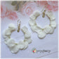 Boucles d'oreilles mariage vraies fleurs séchées hortensia blanches authentiques éternelles