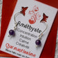 Cadeau boucles d'oreilles en argent 925 et perles d'améthyste, de la marque Charmantissime