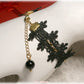 bracelet gothique noir et or