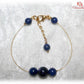 Bracelet pierres naturelles véritables pas cher - Lapis lazuli Chance et protection