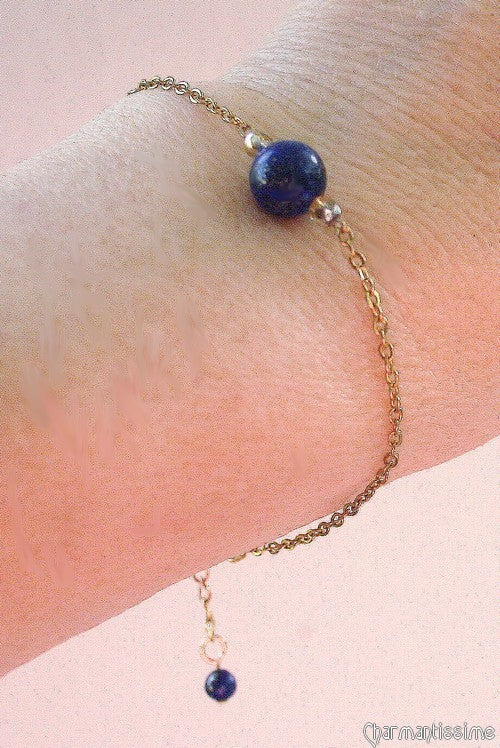 Bracelet femme lapis lazuli