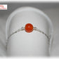Bracelet pierre cornaline chaine argent 925 - Bracelet pierre naturelle orange pas cher