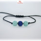 Bracelet pierres naturelles véritables lapis-lazuli Amazonite bleue Créativité Protection