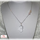 Collier pendentif Bouddha cristal pierre quartz-rose perle-nacre chaine-argent pas cher